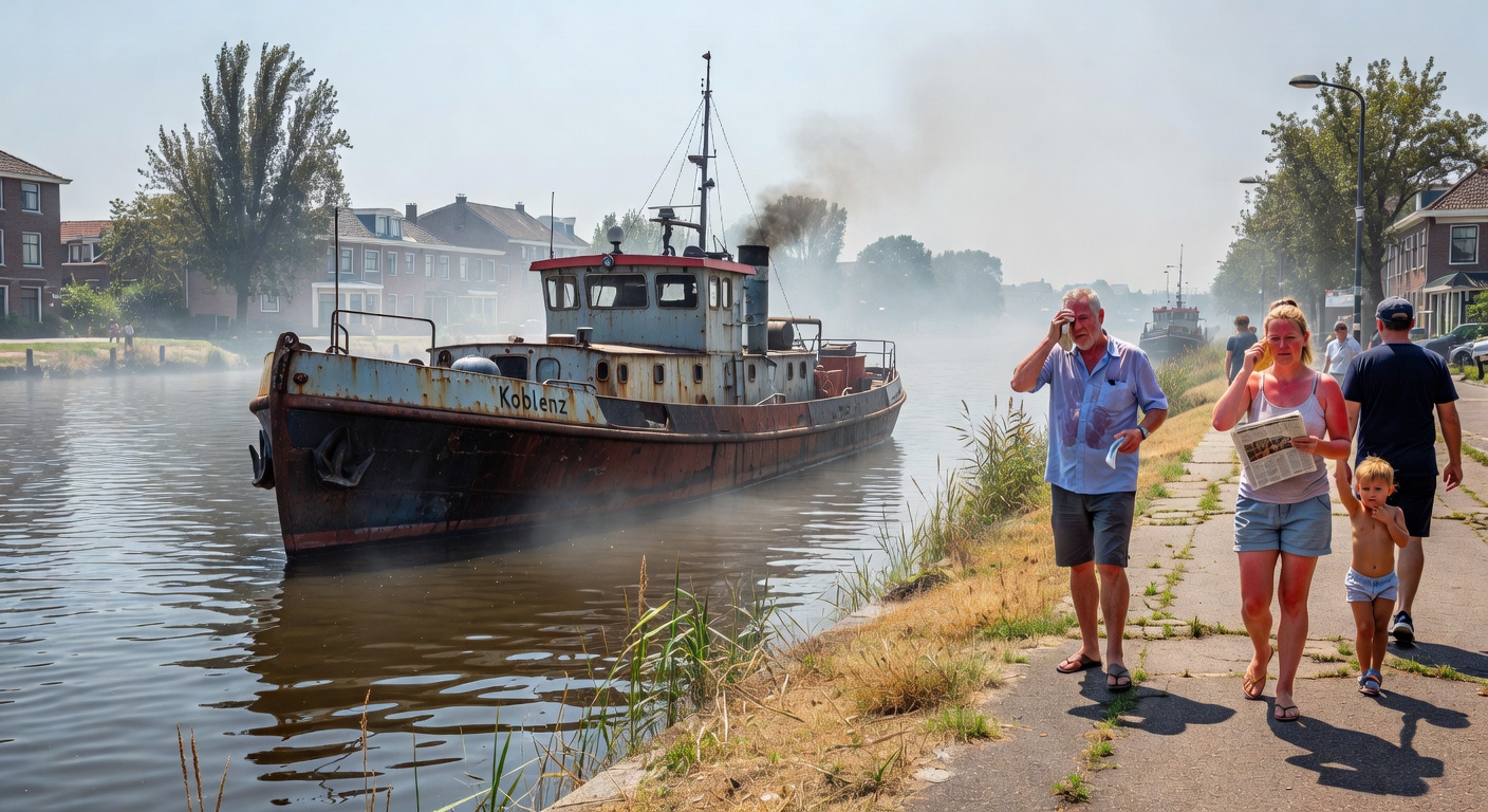 Warmste zomer ooit in Diemen door uitstoot oude Duitse boot
