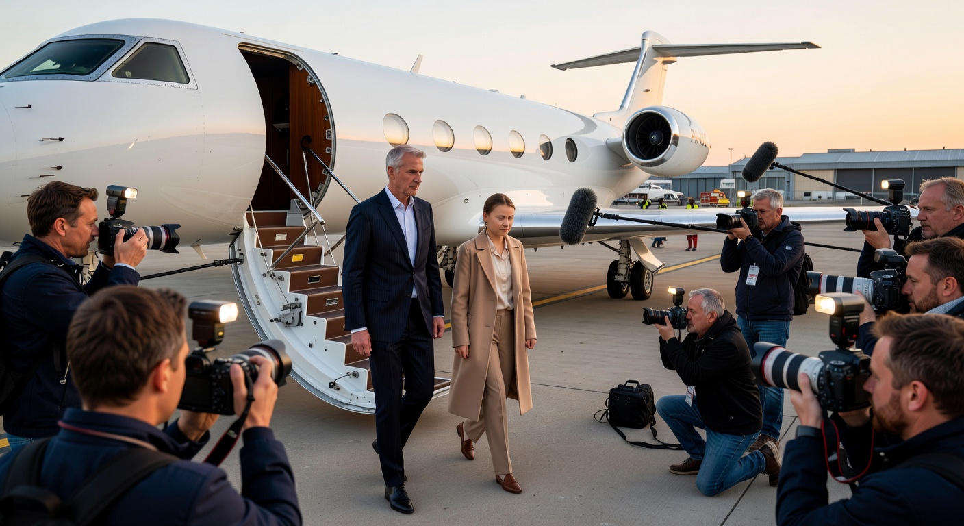 Ouders Greta Thunberg runnen private jet charterbedrijf