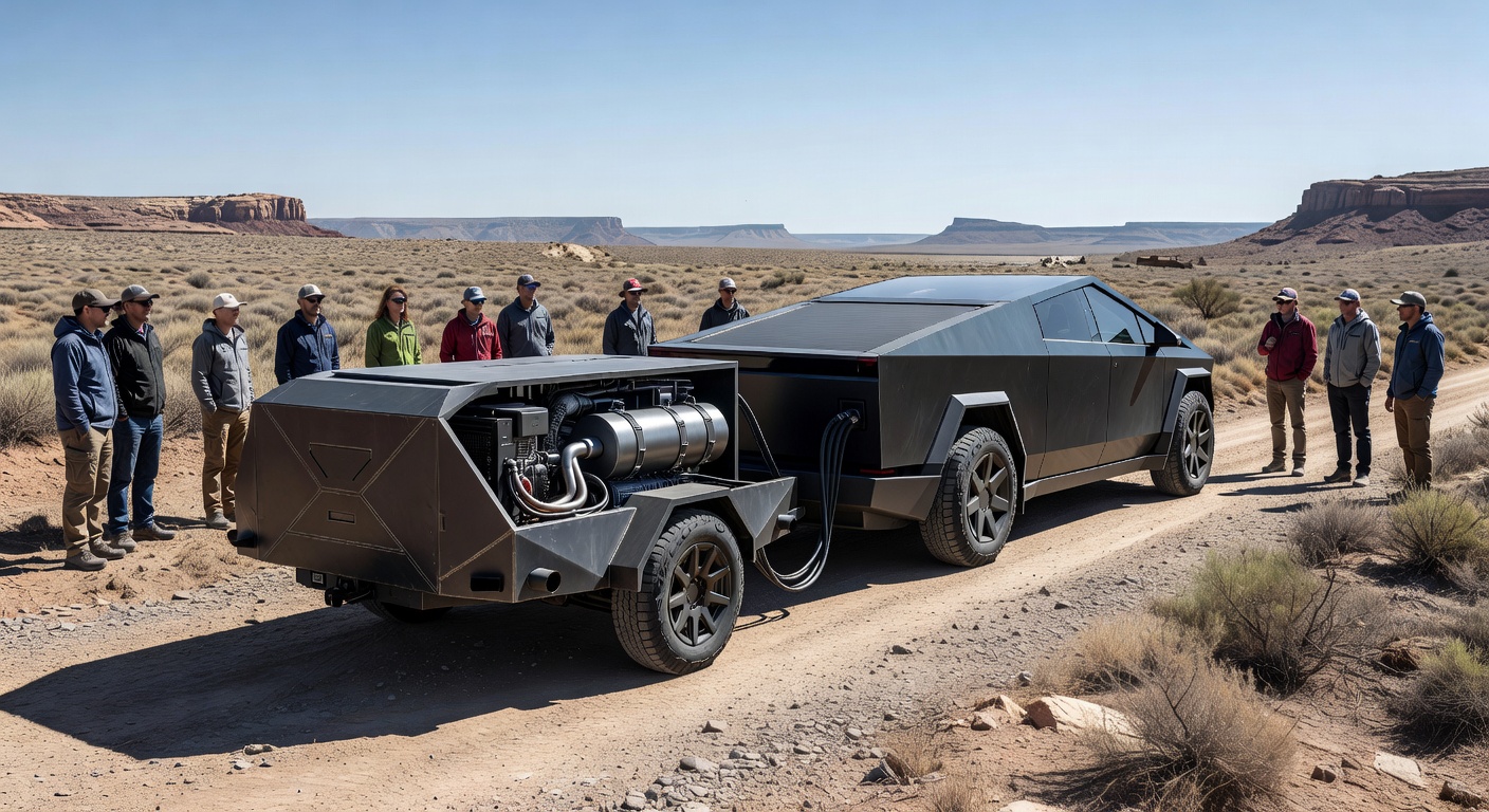 Tesla lanceert diesel-aanhangers voor onbeperkte range