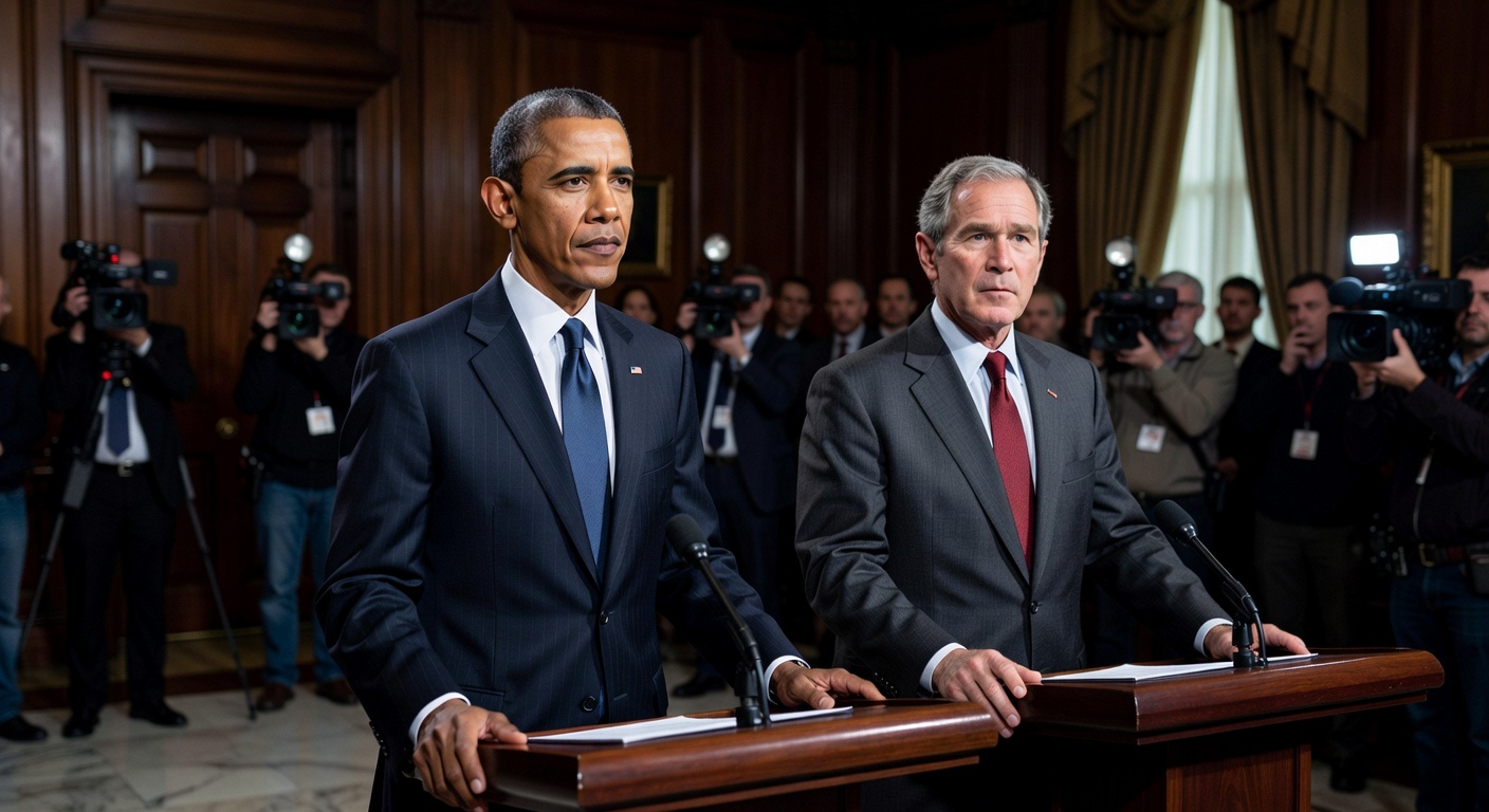 Obama en Bush beroepen zich op wet uit 1840 om Trump te verwijderen